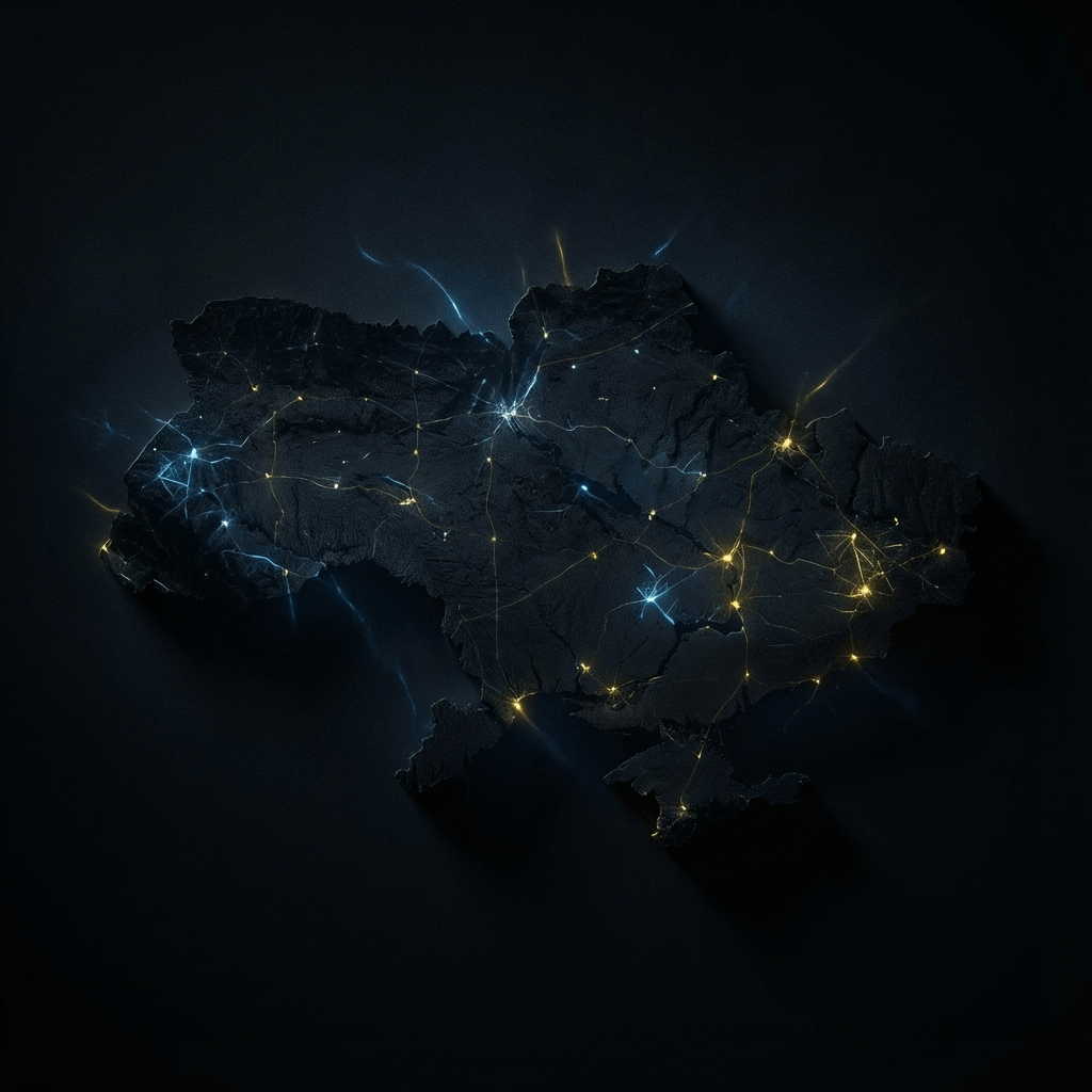 Ukraine Map Night